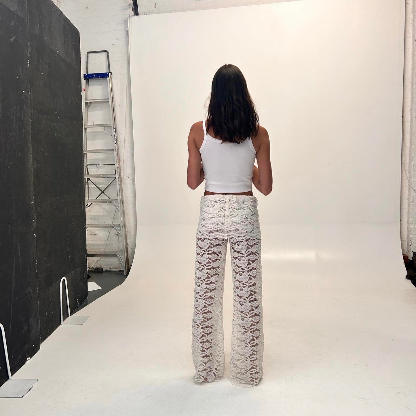 White Skirt Pants